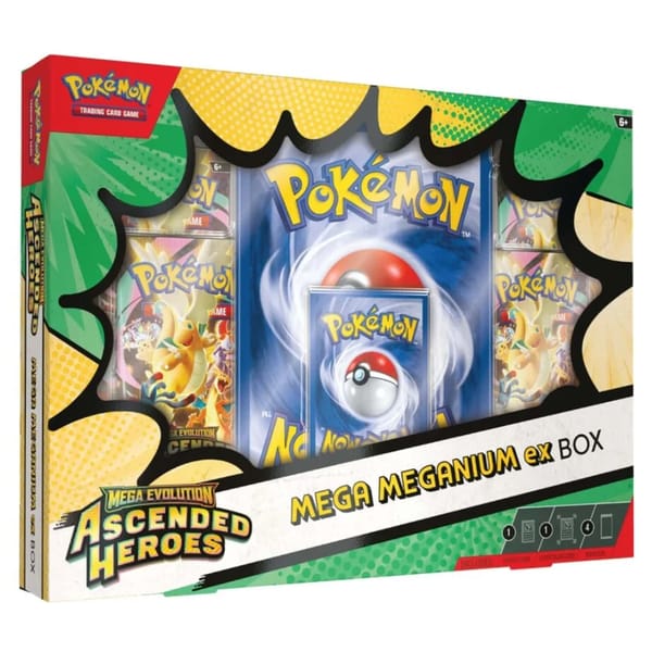 Pokémon Mega Evolution: Ascended Heroes Mega Meganium ex Collection Box (4 Pack)