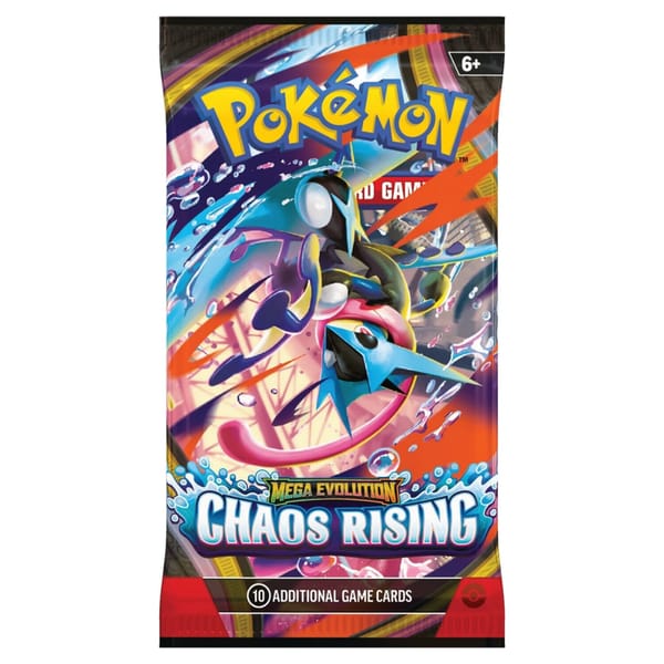 Pokemon Mega Evolution: Chaos Rising Booster Pack (10 Cards)