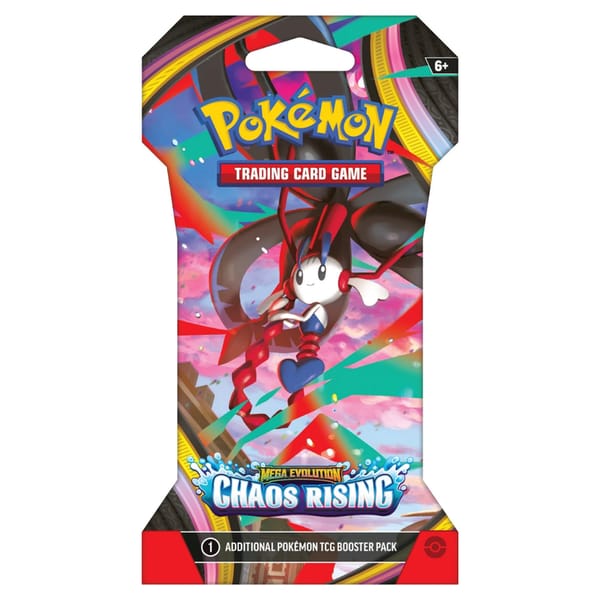 Pokemon Mega Evolution: Chaos Rising Sleeved Booster Pack (10 Cards)